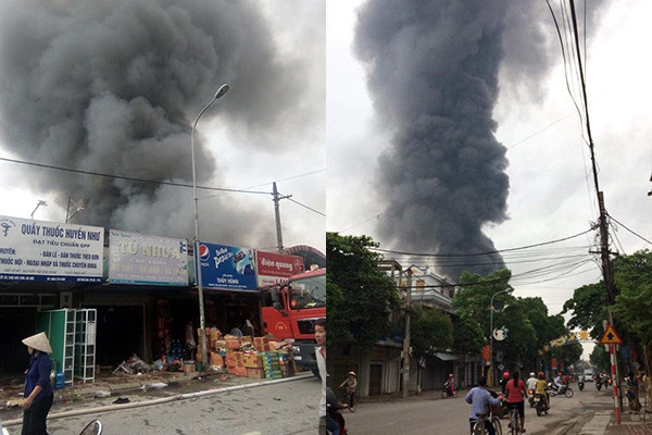 Hình ảnh hiện trường vụ cháy. Ảnh: FB