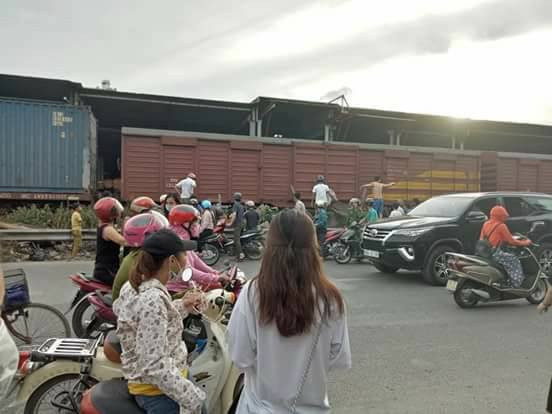 Hiện trường vụ việc. Ảnh CTV.