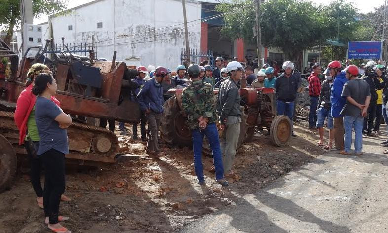 Hiện trường vụ tai nạn.