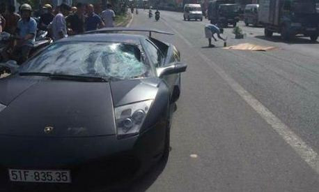 Hiện trường vụ tai nạn.