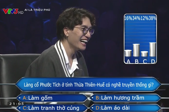 Châu Đăng Khoa nghi ngờ bị khán giả "troll" trong chương trình Ai là triệu phú.