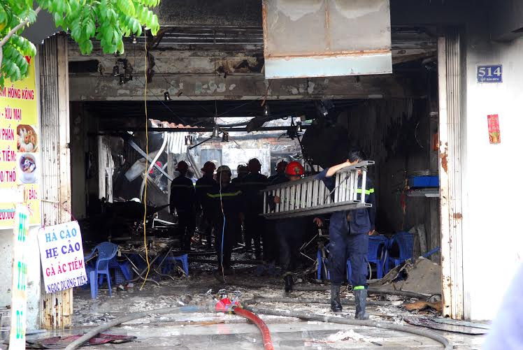 Hiện trường vụ hỏa hoạn