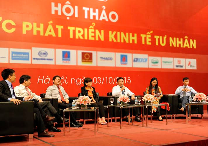 Các diễn giả trao đổi thúc đẩy doanh nghiệp tư nhân