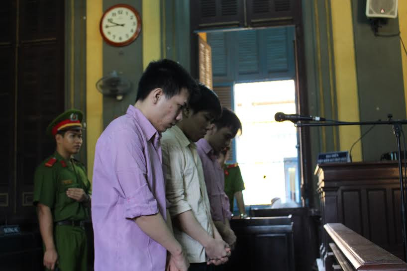 3 bị cáo tại phiên tòa