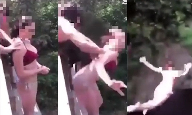 Thiếu nữ bị bạn xô ngã từ độ cao 20m.