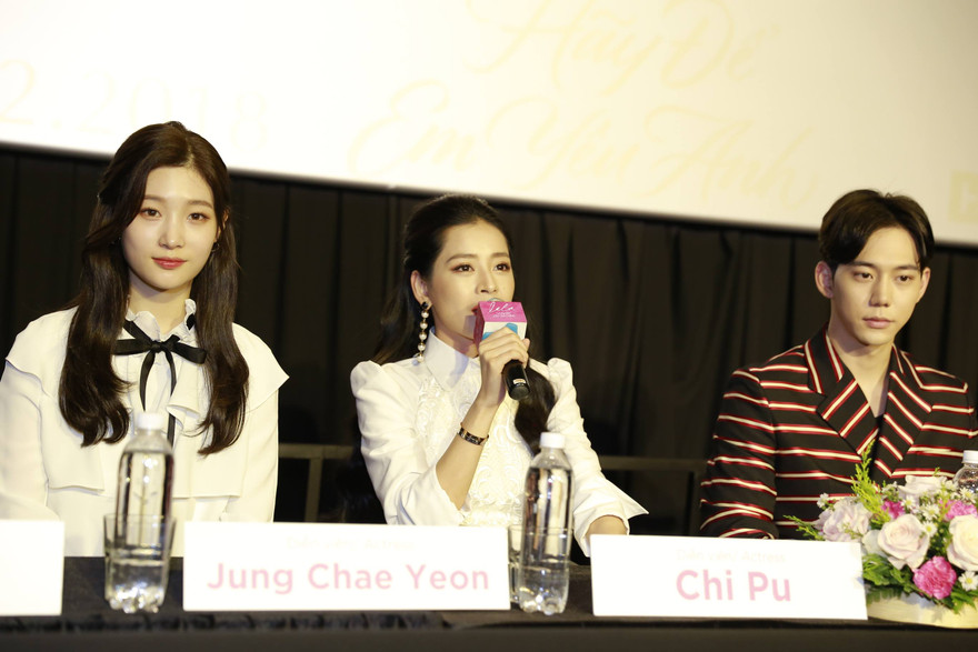 Chi Pu và các diễn viên Hàn Quốc trong phim Lala: Hãy để em yêu anh