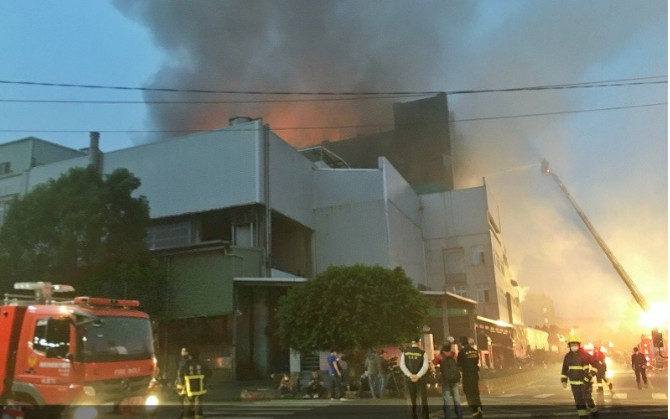 Hiện trường vụ hoả hoạn. (Ảnh: Taiwan News)