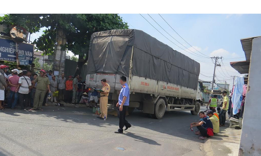 Hiện trường tai nạn.