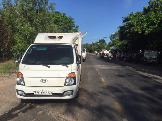 Hiện trường vụ tai nạn.