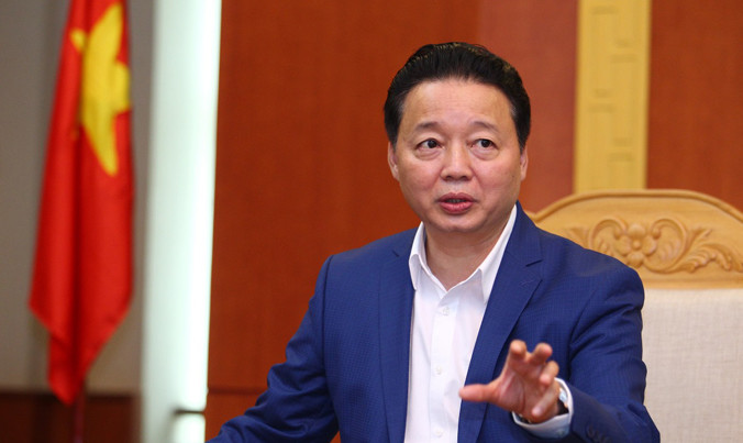 Bộ trưởng Bộ Tài nguyên và Môi trường Trần Hồng Hà.