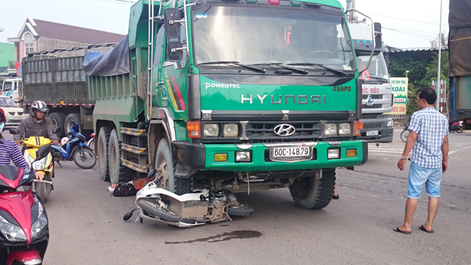 Hiện trường vụ tai nạn.