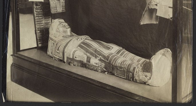 Nữ sinh viên người Mỹ phát hiện ra 2 tấm văn bia trên chiếc quan tài cổ. (Ảnh: Sputnik)