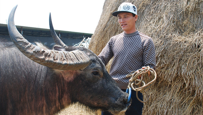 Anh Thiệu bên đứa “con cưng”.