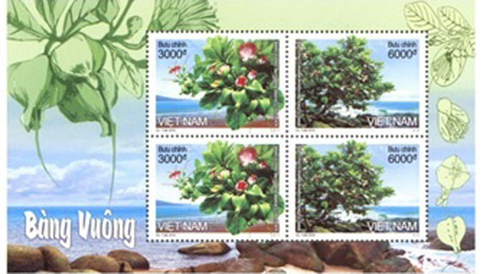 Blốc bộ tem bàng vuông.