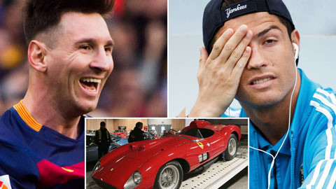 Ronaldo hơn đứt Messi về khoản sưu tập siêu xe