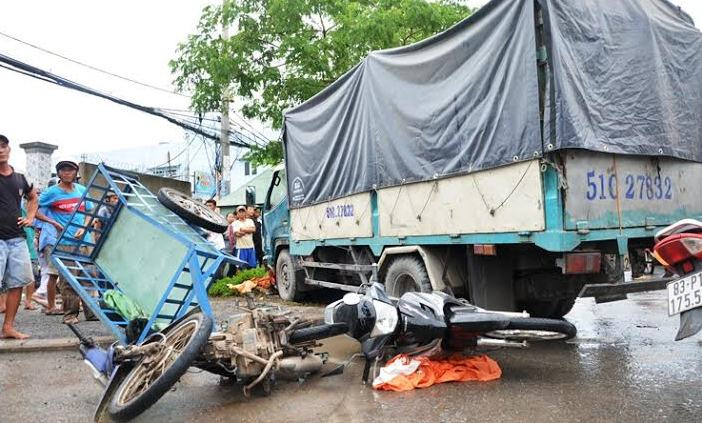 Hiện trường tai nạn.