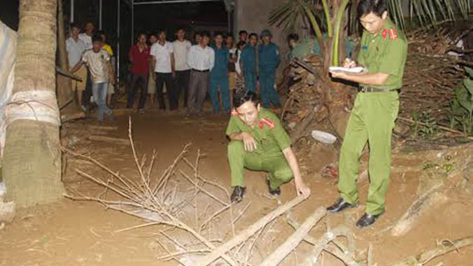 Hiện trường vụ việc. Ảnh: Công an Thanh Hóa.