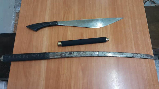 Tang vật gây án tại CQĐT.