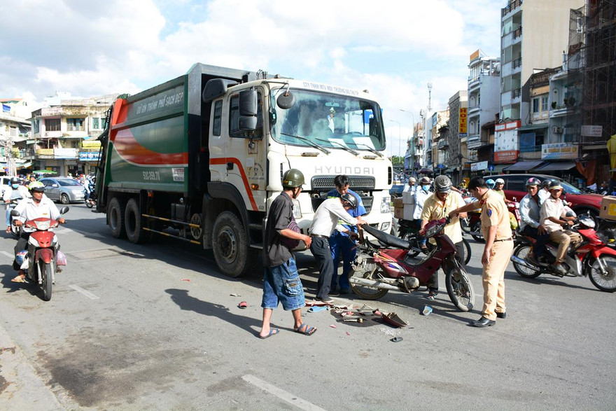 Hiện trường tai nạn.
