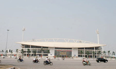 Tuyến đường chạy qua sân vận động Mỹ Đình sẽ bị cấm để phục vụ lễ xuất quân và diễn tập công tác bảo vệ Đại hội Đảng toàn quốc. Ảnh: Người đưa tin