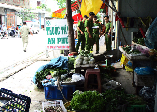 Hiện trường vụ án mạng. Ảnh: Nguyệt Triều