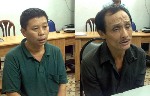 Hai tên trộm ở cơ quan điều tra. Ảnh: VnExpress