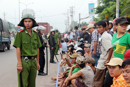 Dự kiến sẽ có 300 cảnh sát bảo vệ phiên tòa. Ảnh: Phước Tuấn