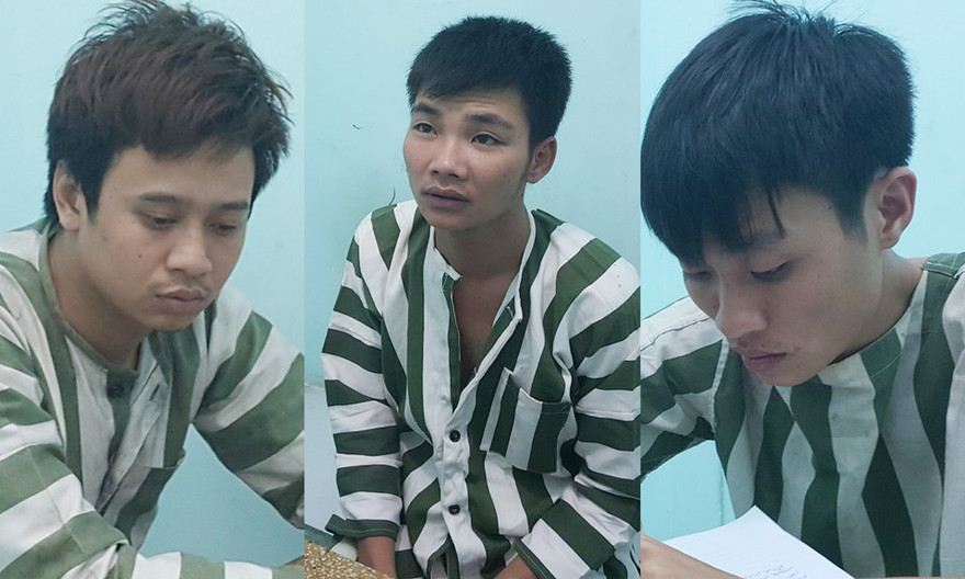 3 nghi can tại cơ quan công an. Ảnh: Dân Trí