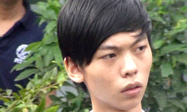 Đối tượng Thành bị tạm giữ tại cơ quan Công an