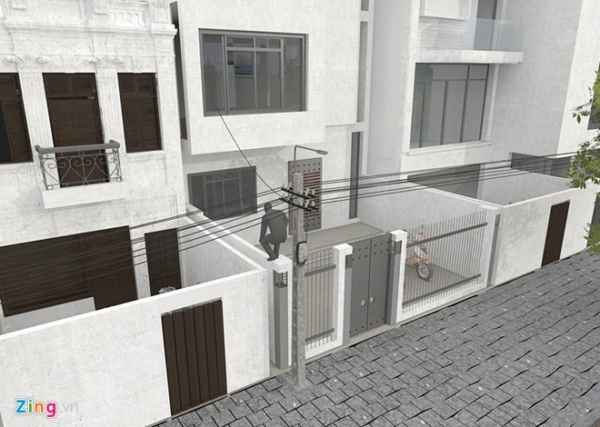 Trộm thường lợi dụng cây, cột điện, tường nhà để leo trèo, đột nhập. Đồ họa: Hà Ninh