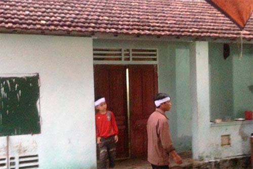 Ngôi nhà nơi phát hiện thi thể bà Thọ và ông Hoài. Ảnh: Đ.H