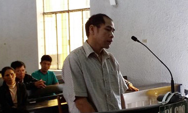 Bị cáo Y Hem tại phiên tòa