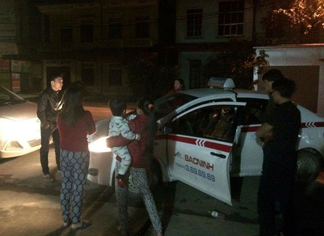 Hiện trường nghi án cướp taxi trong đêm