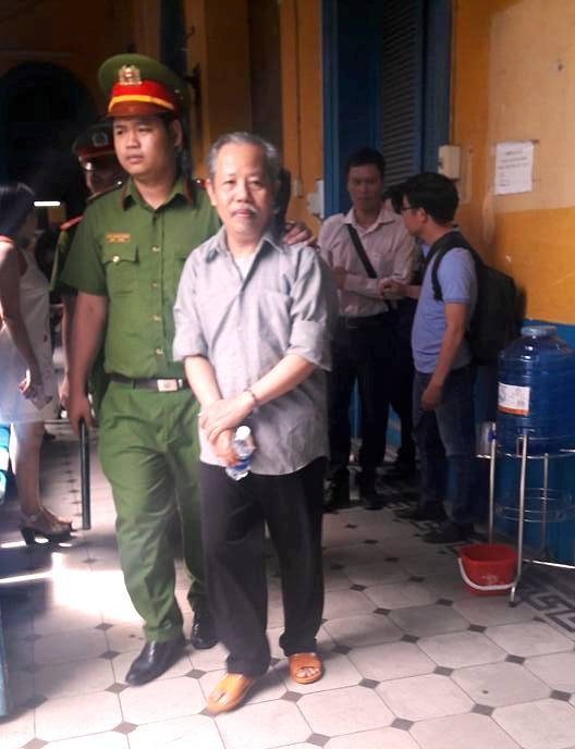 Ông Lê Quốc Cường trong lần ra tòa . Ảnh: Tân Châu.