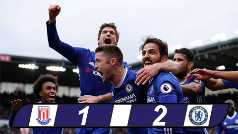 Cahill lập công phút chót, Chelsea xây chắc ngôi đầu bảng