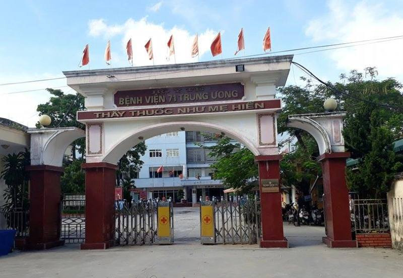 Bệnh viện 71 trung ương, nơi xảy ra sự việc.