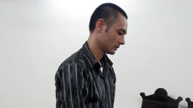 Bị cáo tại tòa.