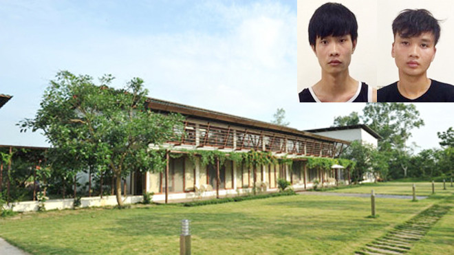 2 tên trộm đột (ảnh nhỏ) và biệt thự ca sĩ Mỹ Linh