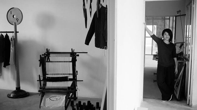 Vũ Thảo tham gia triển lãm chung tại Work Room Four tháng 6/2013. Ảnh: Ben Reich