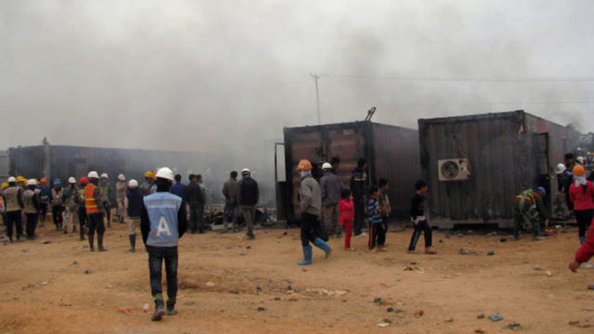 Khói lửa trong vụ đụng độ