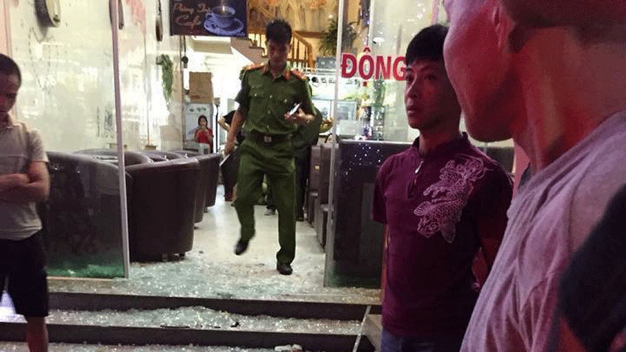 Hiện trường vụ xô xát