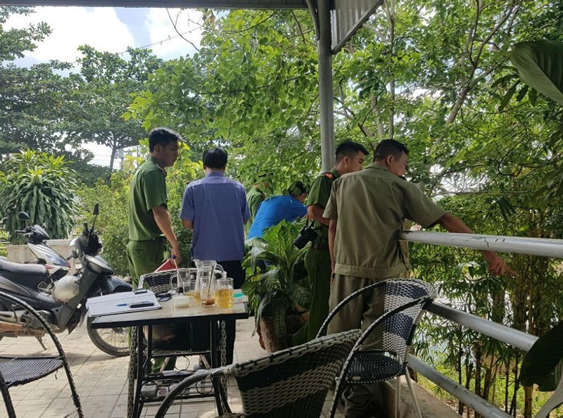 Cơ quan chức năng kiểm tra hiện trường