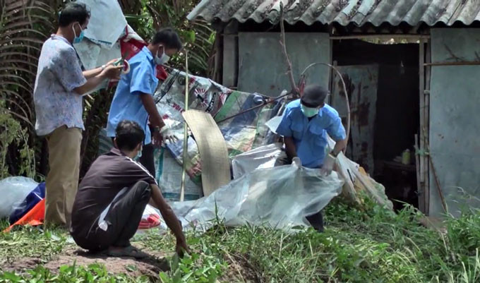 Thi thể bà Phận được phát hiện trong tình trạng đang phân huỷ. Ảnh: Dân Việt