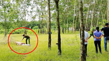 Hiện trường phát hiện thi thể