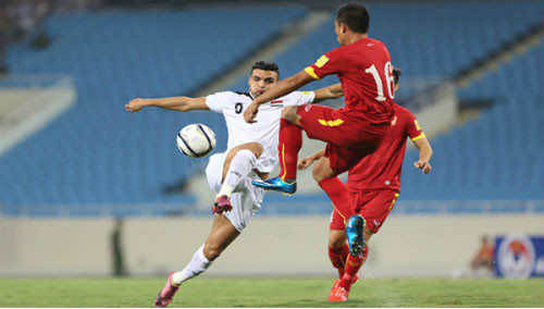 Tuyển Việt Nam đang rất hưng phấn sau chiến thắng 4-1 trước Đài Loan. Ảnh: Đức Đồng.