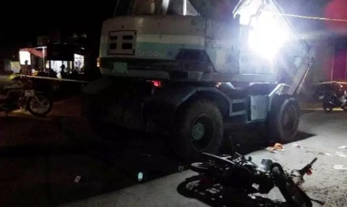 Hiện trường vụ tai nạn.