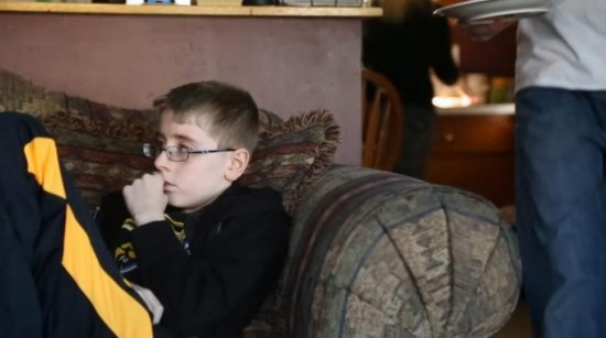 Cậu bé Landon đã mất cảm giác ăn uống trong một năm qua.