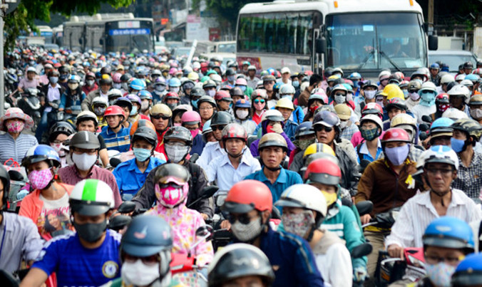 Đường Nguyễn Kiệm thường xuyên bị ùn tắc.