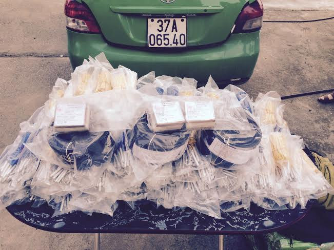 Tang vật vụ việc. Ảnh: CSGT Thanh Hóa 