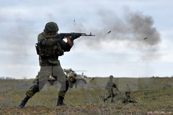 Binh sỹ Nga trong một cuộc tập trận.